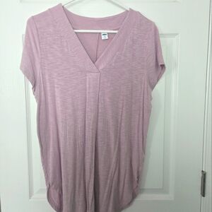 Old Navy Women's Light Purple V-Neck Blouse
